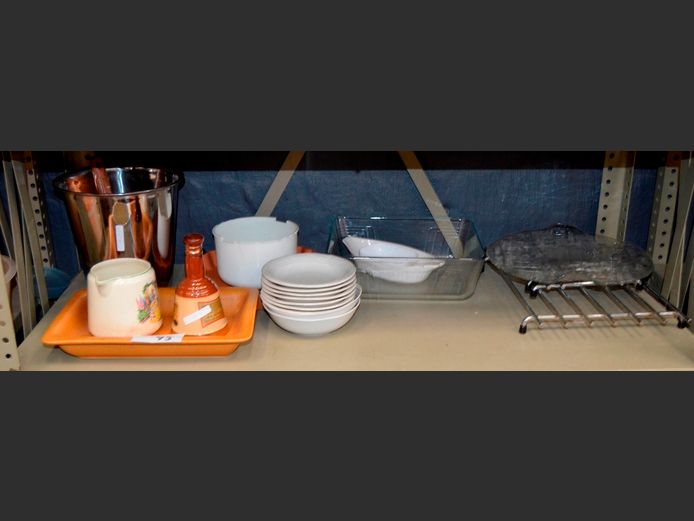 CHEESE PLATE, BOWLS, ICE BUCKET, etc