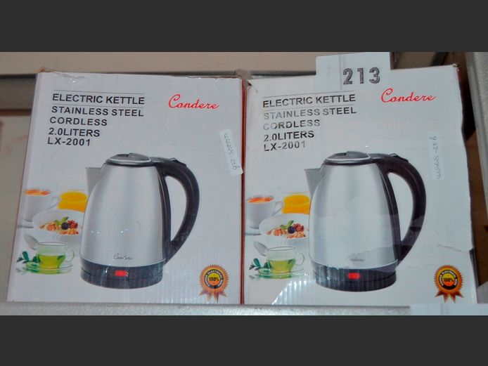 LOT OF 2: CONDERE CORDLESS KETTLES [Untested]