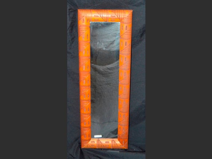 MIRROR IN CARVED FRAME, 87 x 30cm