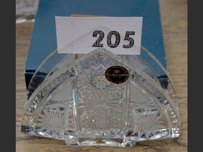 BOHEMIA CRYSTAL NAPKIN HOLDER