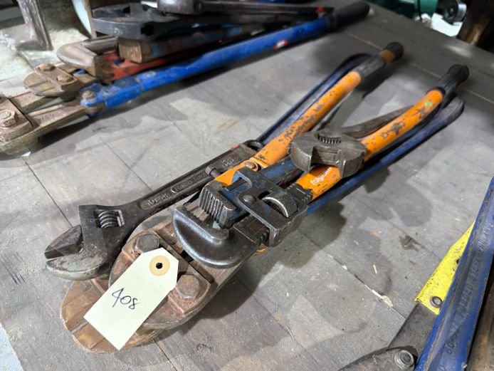 Lot of Wrenches + Bolt Cutter 
