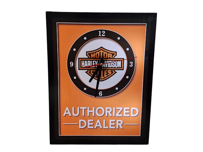 Harley-Davidson Authorized Dealer Light-Up Wall Clock