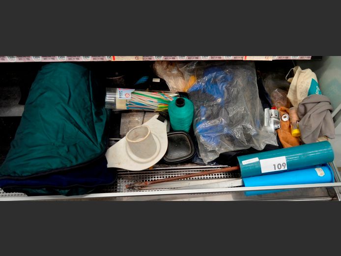 SINKER MOULDS, ROD HOLDERS, FISHING LINE, etc