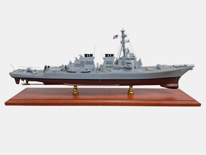 Large Scale Model of the USS Cole (DDG-67) Guided Missile Destroyer Diecast