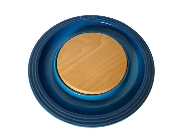 Le Creuset Stoneware Cheese Platter with Beechwood Cutting Board