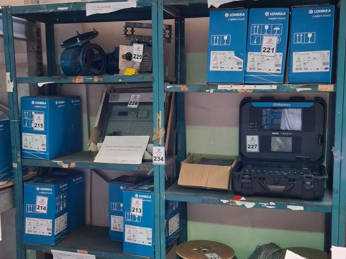 shelves without content