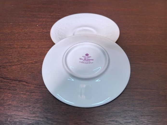 Pair of Royal Albert Bone China Daybreak Saucers