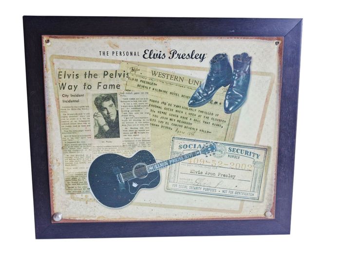 Elvis Presley Metal Wall Picture