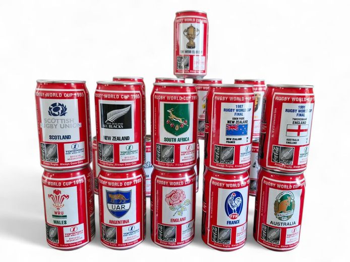 Coca-Cola 1995 Rugby World Cup Commemorative Cans