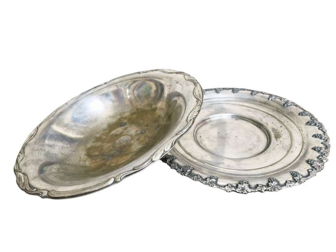 Vintage Silver Plated Fruit Bowl & Platter