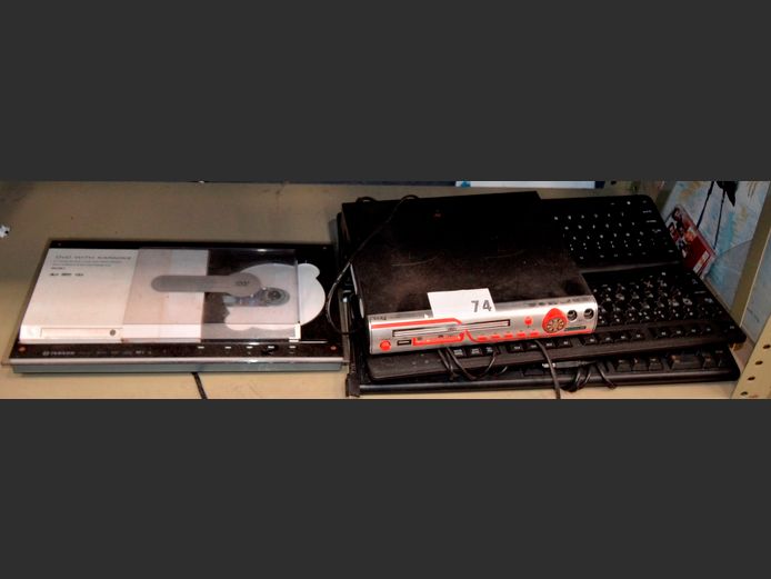 JEBSON KARAOKE DVD PLAYER, KEYBOARD, etc [Switch on, untested further]