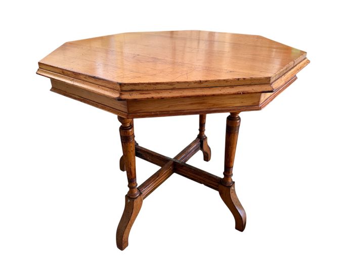 Solid Wood Octagonal Side / Occasional Table