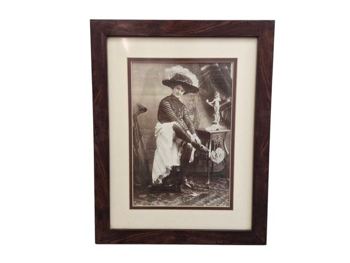 Edwardian Glamour Risqué Framed Print