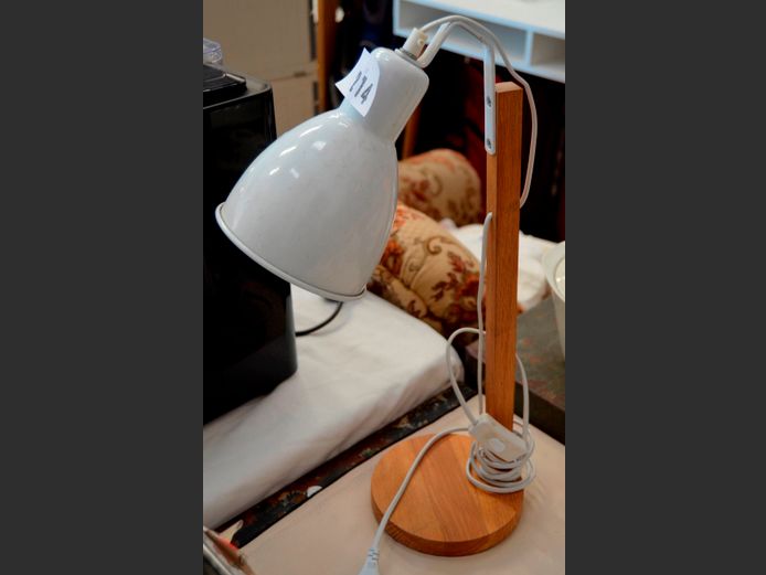 OAK DESK LAMP, 50cm High