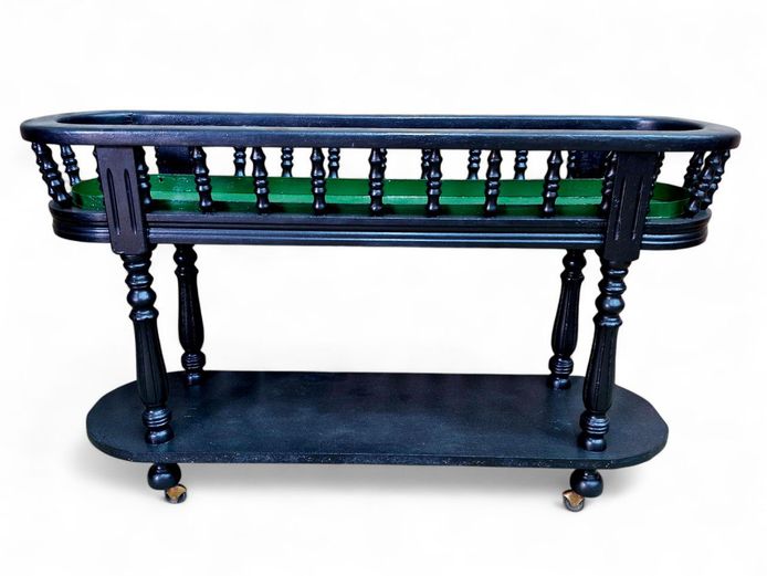 Neoclassical Planter Stand on Castor Feet