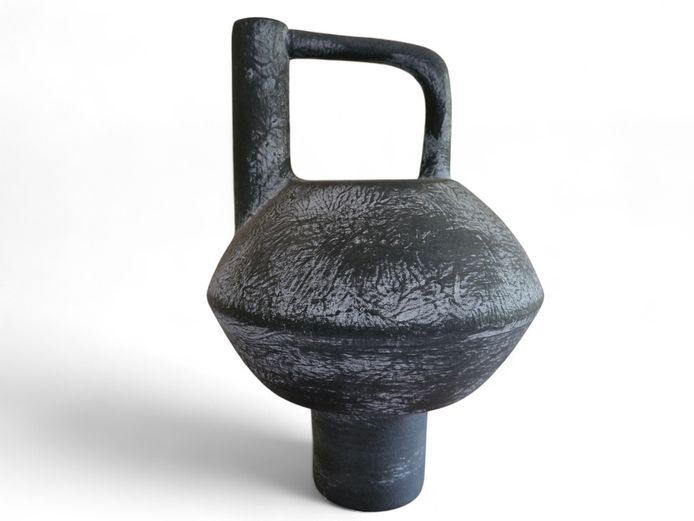 Abstract Sculptural Terracotta Vessel