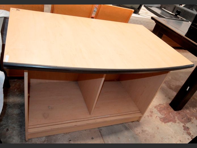 MAPLE FOIL OPEN CREDENZA, 120 x 76 x 75cm