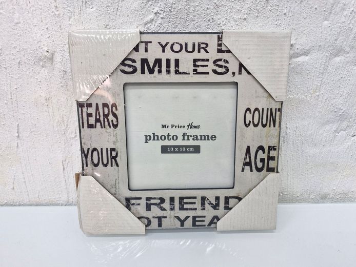 Typographic Sentiment Square Photo Frame (13x13cm)