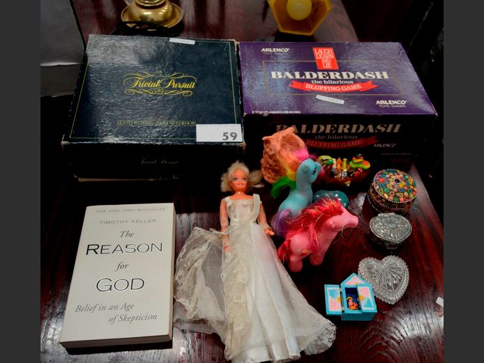BALDERDASH, TRIVIAL PURSUIT, MY LITTLE PONIES, etc