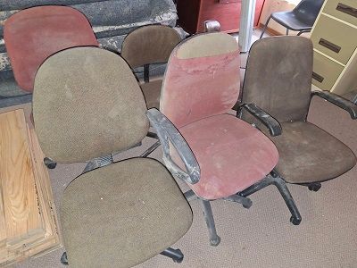 Assorted scrap chairs