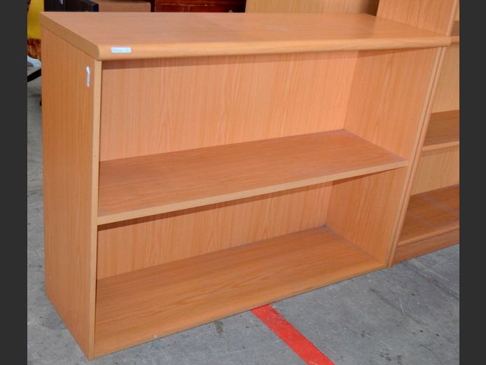 OAK FOIL 2-TIER BOOKSHELF, 120 x 39 x 87cm