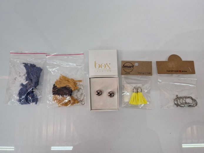 Mixed Lot of Fashion Jewelry, Tassel Earrings & Craft Charms