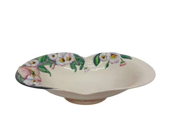 Vintage Carlton Ware "Apple Blossom" Molded Ceramic Bowl (c. 1930s–1940s)