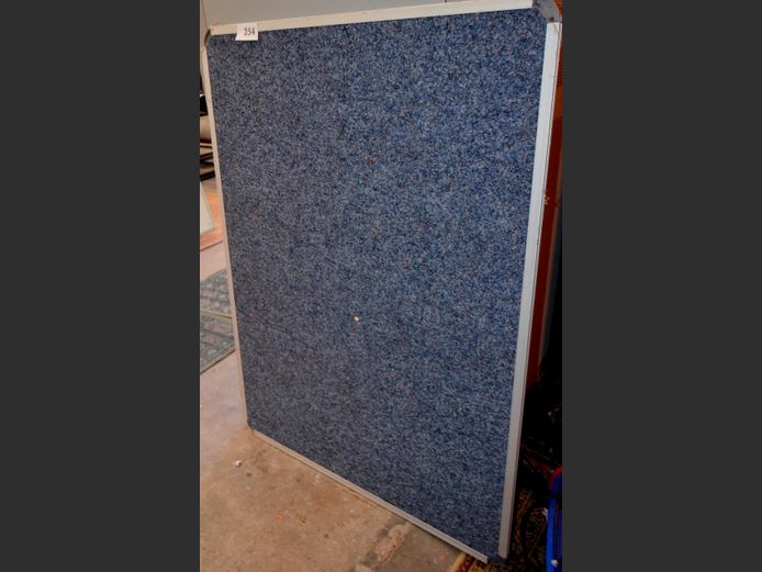 GREY PINBOARD, 121 x 91cm