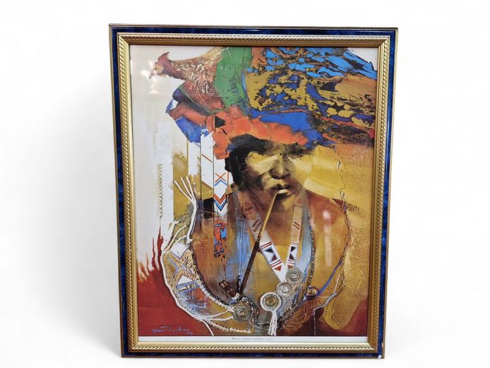 Derric Van Rensburg "Xhosa Woman Smoking" Framed Print