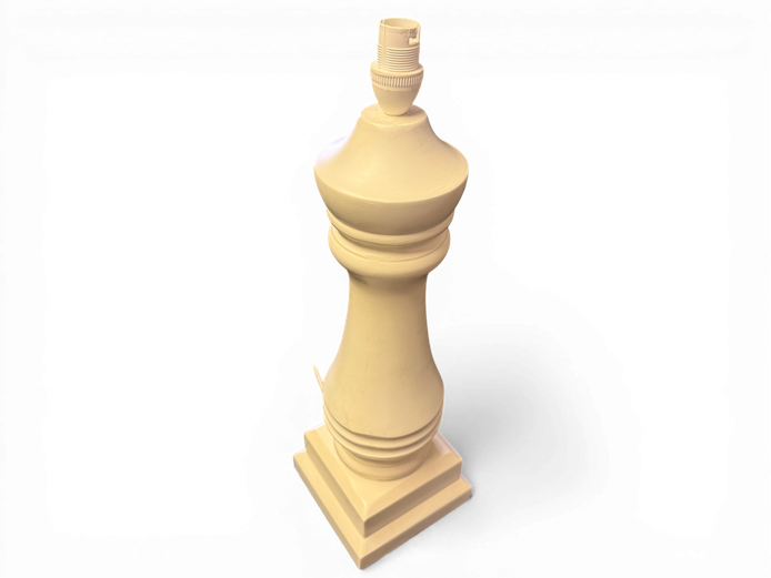 Classic Cream Wooden Lamp Base (Pedestal Style)