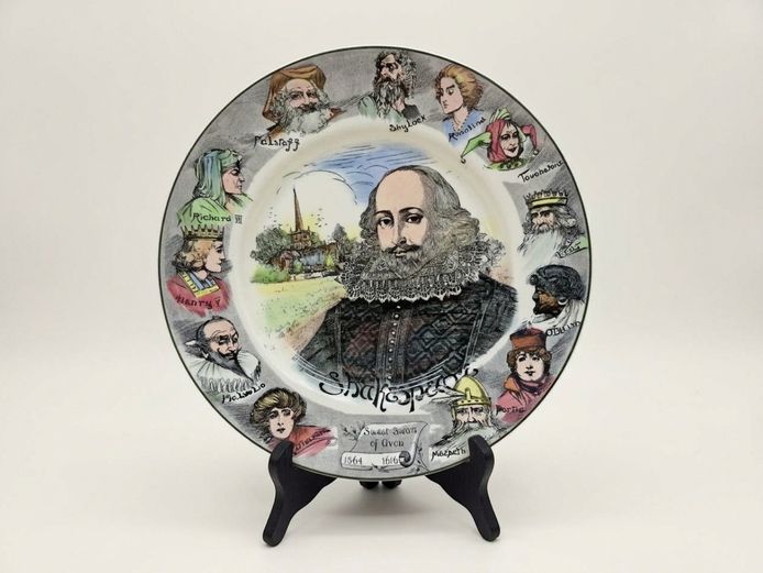 Royal Doulton "Shakespeare" Character Plate, Pattern D.6303, Mid-20th Century