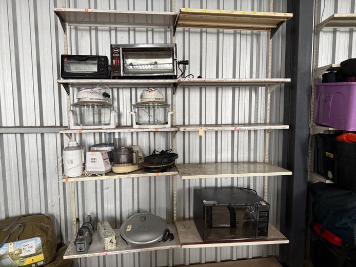 Both sets of Shelving 