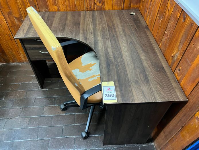 Office desk with chairs