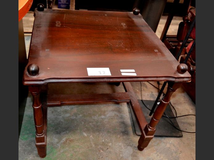 IMBUIA SQUARE SIDE TABLE, 53 x 53 x 51cm