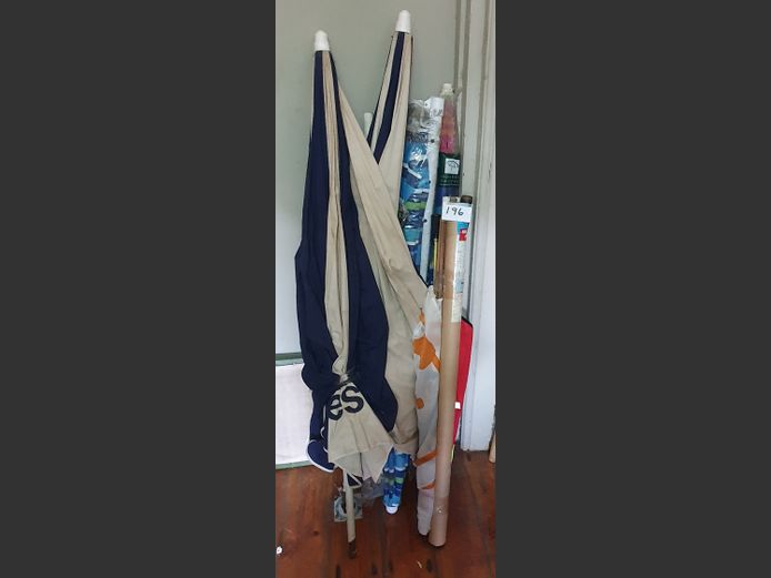 LOT: BEECH UMBRELLAS, etc