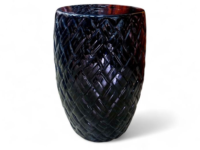 Black Ceramic Garden Stool