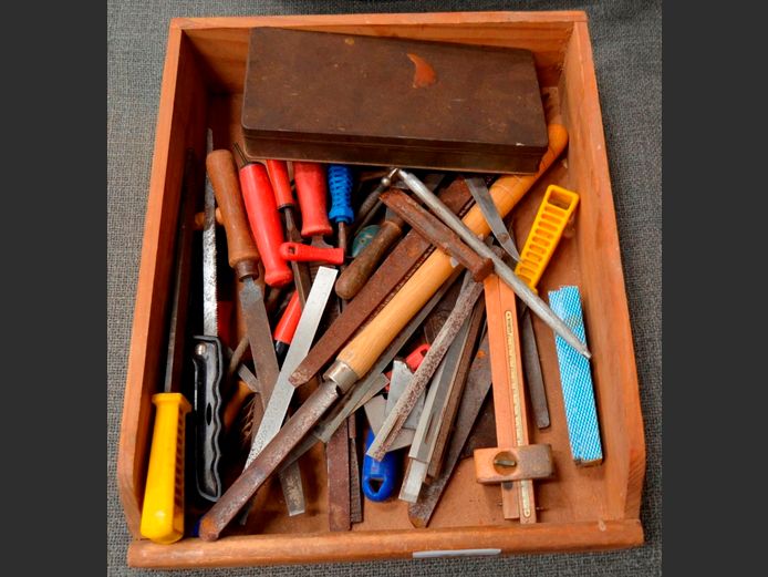 FILES, CHISELS, HAND SAW, etc