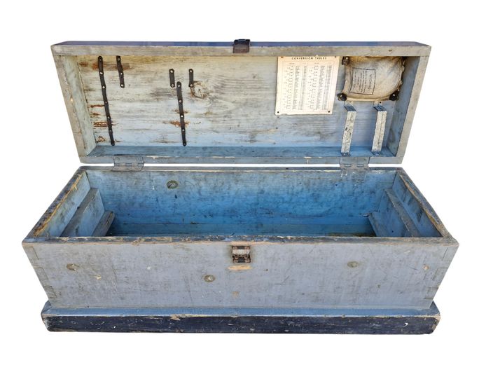 Vintage Industrial Wooden Tool Chest & Transit Box