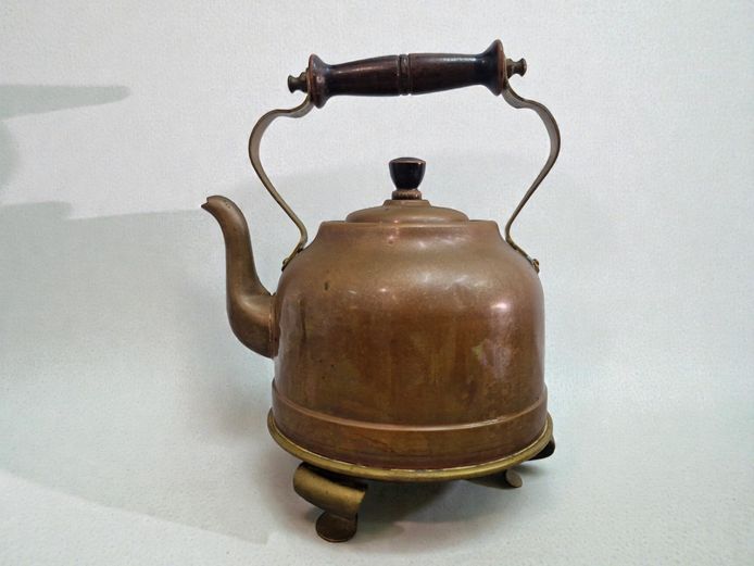 Antique 1911-Design GEC "Magnet" Copper Electric Kettle