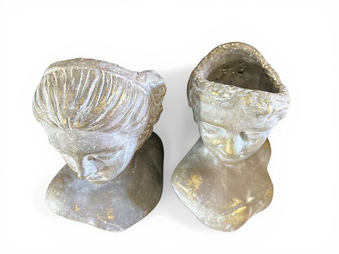Pair of Decorative Bust Sculpture planters