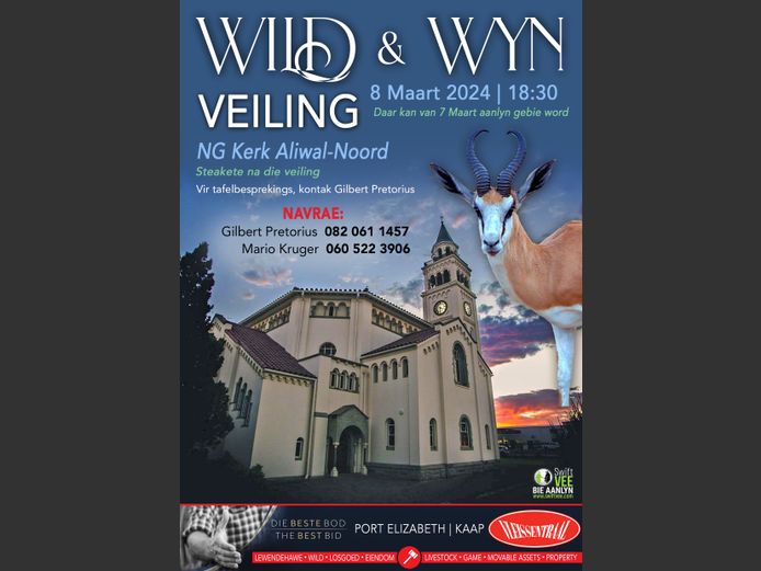 NG KERK ALIWAL-NOORD WILD & WYN VEILING