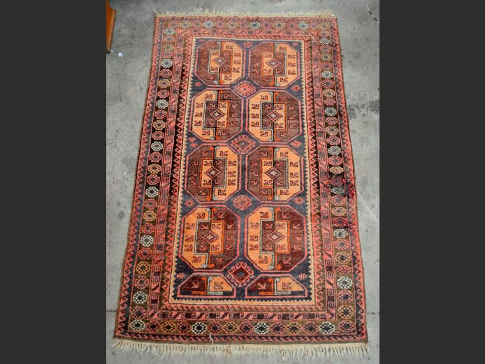MULTI COLOURED PERSIAN RUG, 163 x 100cm
