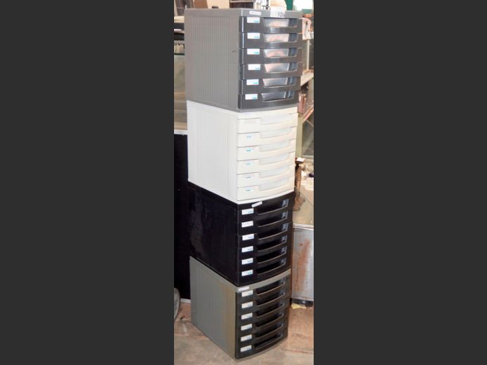 LOT: 4 x BUDDI FILERS, 40 x 30 x 36cm