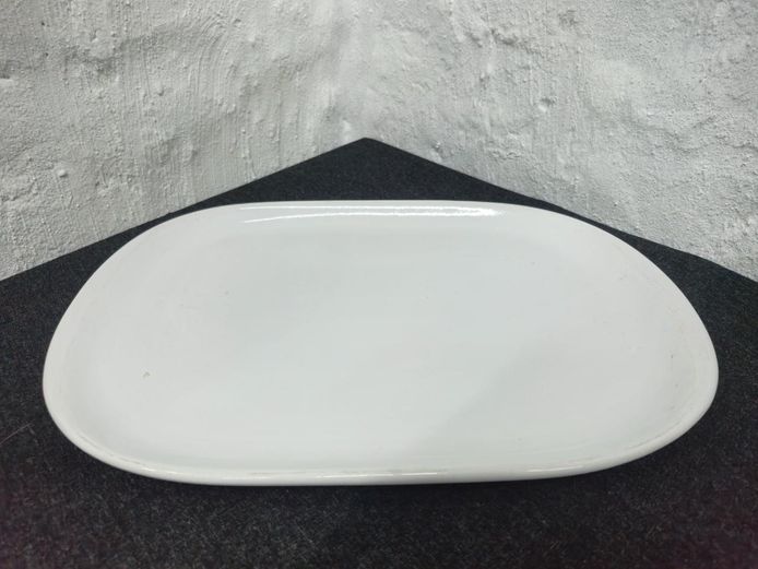 White Vitreous China C.C. Ware Oval Platter Made in USA
