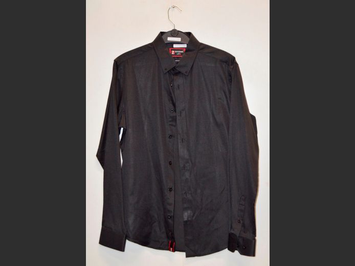 ZAFFERANO BLACK MEN'S SHIRT [Medium Slim Fit]