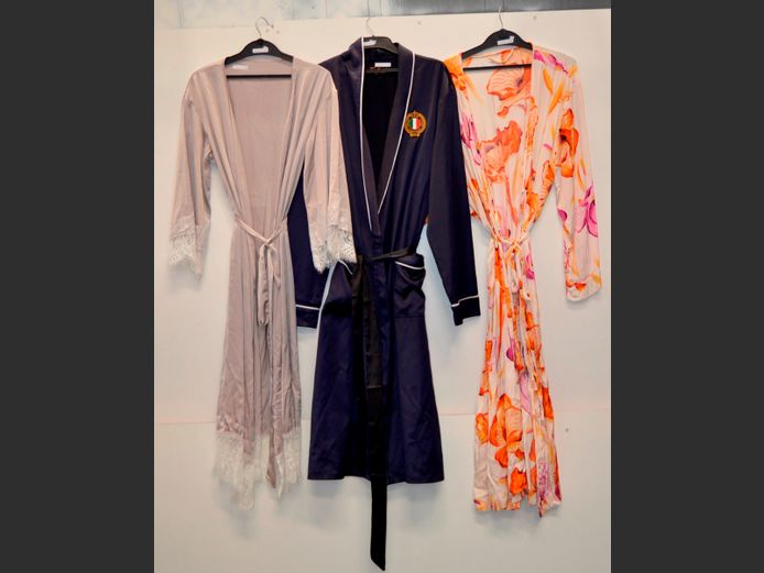 LOT OF 3 DRESSING GOWNS: FABIANI, H & M & ANOTHER