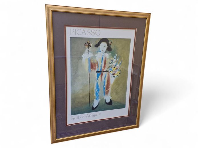 Picasso Framed Print "Le Petit Pierrot aux Fleurs"