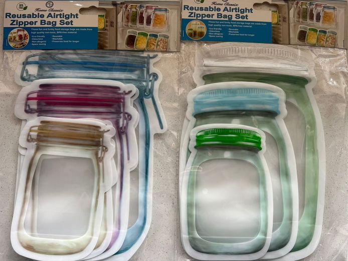 Reusable Zipper Bags (4 Pack)