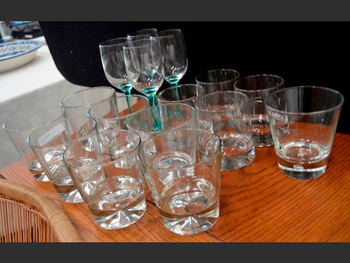 DRINKING GLASSES: BRANDY, WHISKY & CHAMPAGNE