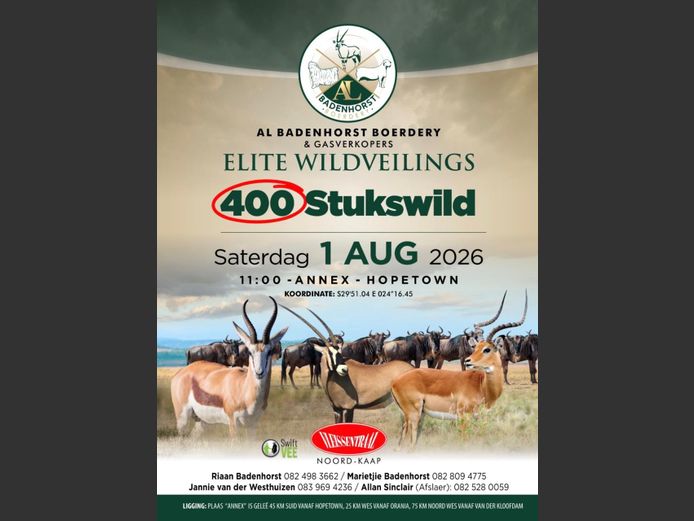 AL BADENHORST ELITE WILDVEILING